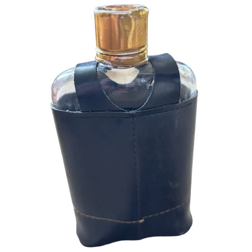 Dante Glass Flask Naugahyde Case